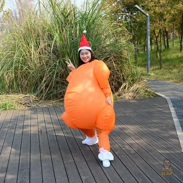 Costume de dinde ludique pour les fêtes